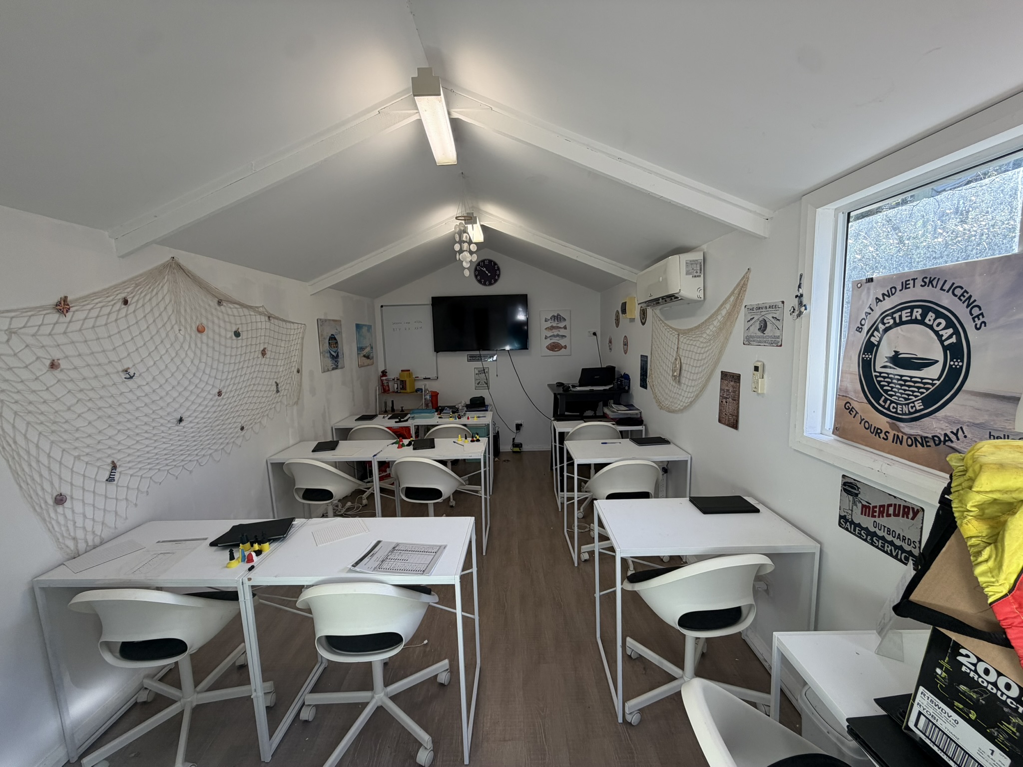 Master Boat Licence training room at Woolwich